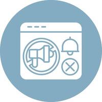 No ads Functional Flat Style vector