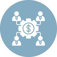 Teamwork Interactive Icon Badge vector