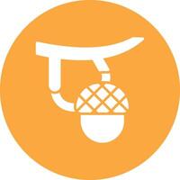 Acorn Handcrafted Digital Icon vector