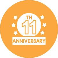 11th Artistic UI Symbol vector