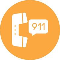 911 Call Business Interface Asset vector
