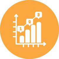 Bar Chart Interactive Display Symbol vector