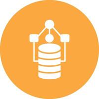 Data Model Monochrome UI Visual vector