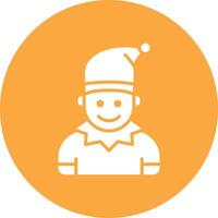 Elf Mono Icon Symbol vector