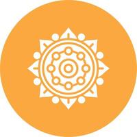 Mandala Playful Line Icon vector