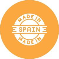 Made In Spain Bold Web Icon vector