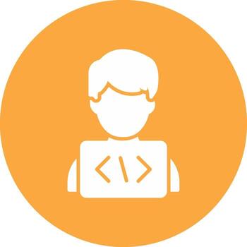 programador degradado tinte obra de arte vector