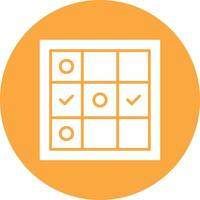 Tic Tac Toe Artistic UI Symbol vector