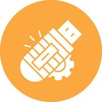 USB Mobile Ready Icon vector