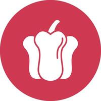 Bell Pepper Minimal Concept Visual vector