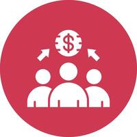 Employee Benefit Bold Web Icon vector