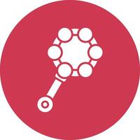 Rattle Subtle Shadow Icon vector