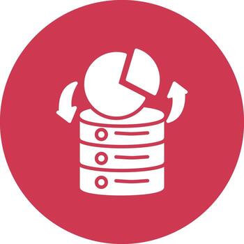 Server Flat Line Drawing vector