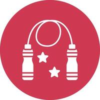 Skipping Rope Bold Web Icon vector