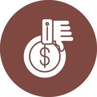 Dislike Smooth Gradient Icon vector
