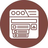 Drop Down Menu Smooth Gradient Icon vector