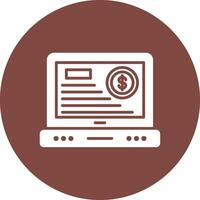 Financial Statement Interactive Icon Badge vector