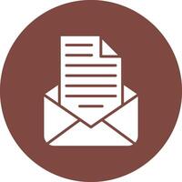 Mail Sleek Graphic Mark vector