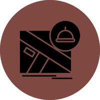 Restaurant Interactive Display Symbol vector