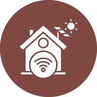 Smart Home Responsive Icon Badge vector