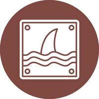 Shark Geometric Shape Symbol vector