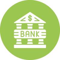 Bank Subtle Shadow Icon vector