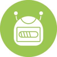 Bot Bold Web Icon vector