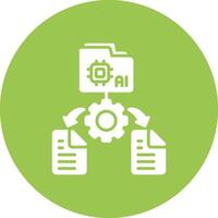 Data Collection Shadowed Icon Style vector