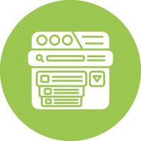 Drop Down Menu Mobile App Graphic vector