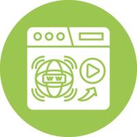 Internet Smooth Gradient Icon vector