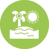 Island Mobile Ready Icon vector
