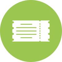 Ticket Solid Fill Design vector