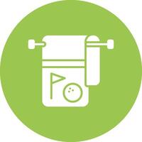 Towel Solid Fill Design vector
