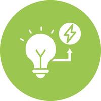 Solar Energy Outlined App Visual vector