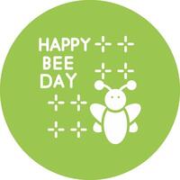 World Bee Day Soft Shadow Design vector