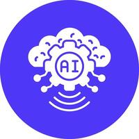 Artificial Intelligence Business Interface Asset vector