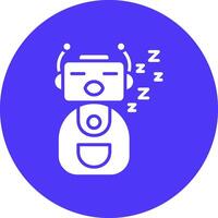 Bot Outlined App Visual vector