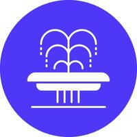 Fountain Flat Line Drawing vector