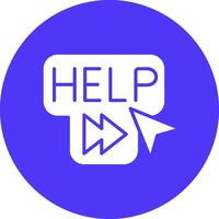 Help High Contrast Graphic vector