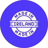 Made In Ireland Modern Tech Icon vector