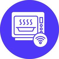 Microwave Stylized Tech Element vector