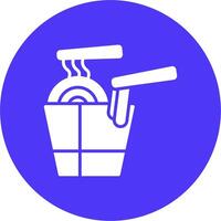 Noodles Modern Tech Icon vector