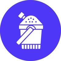 Sand Bucket Gradient Style Icon vector