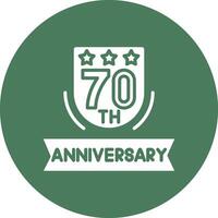70th Modular UI Graphic vector