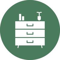 Chest Drawers Stylish App Element vector