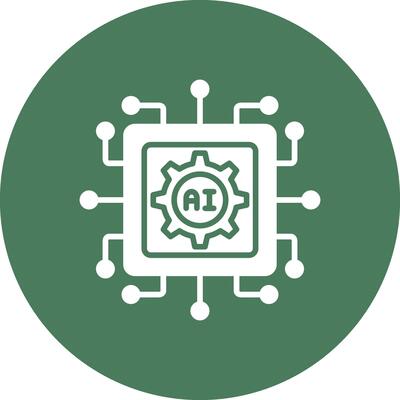 Artificial Intelligence Minimal Touch Graphic