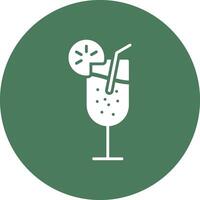Cocktail Wireframe Illustration vector
