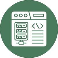 Database Compact App Icon vector