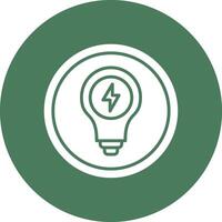 Light Bulb Neon Graphic Style vector