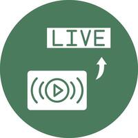 Live Monochrome UI Visual vector